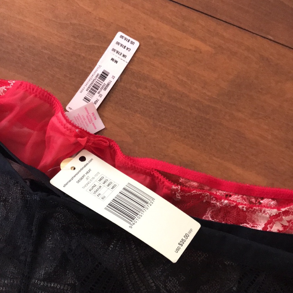 Elle Macpherson Victoria secret lacy panties M - Picture 7 of 7